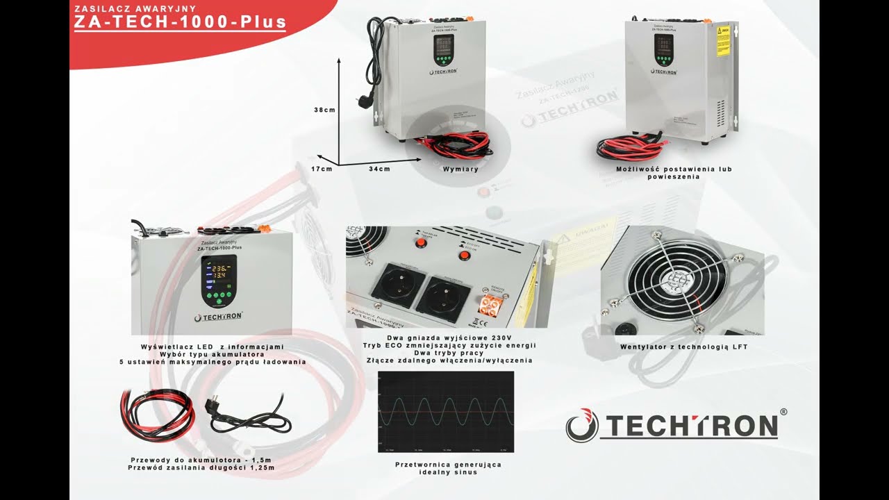 SOFT CHARGING - Ochrona akumulator&oacute;w w zasilaczach awaryjnych ZA-TECH TECHTRON (głos)