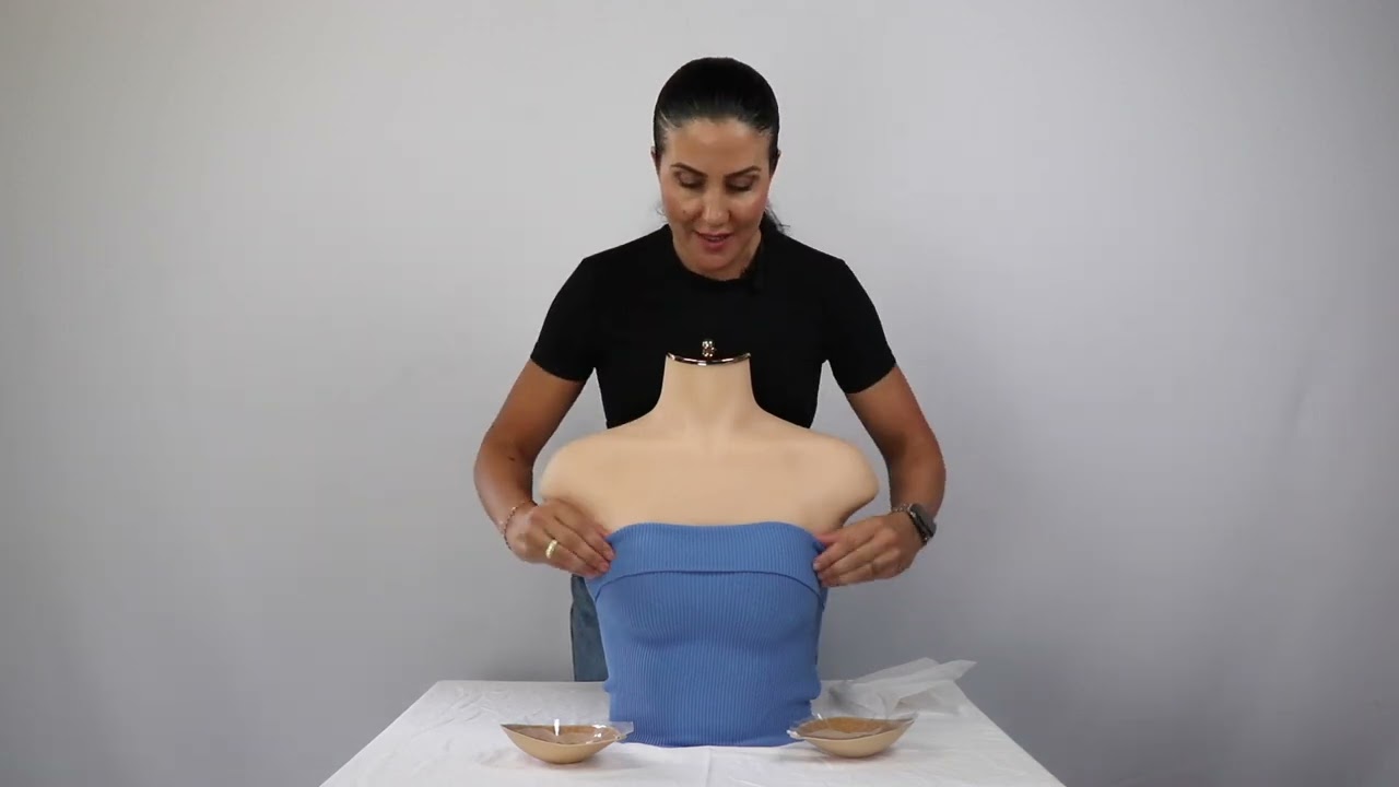 Bzez Fabric and Silicone Sticky Bra