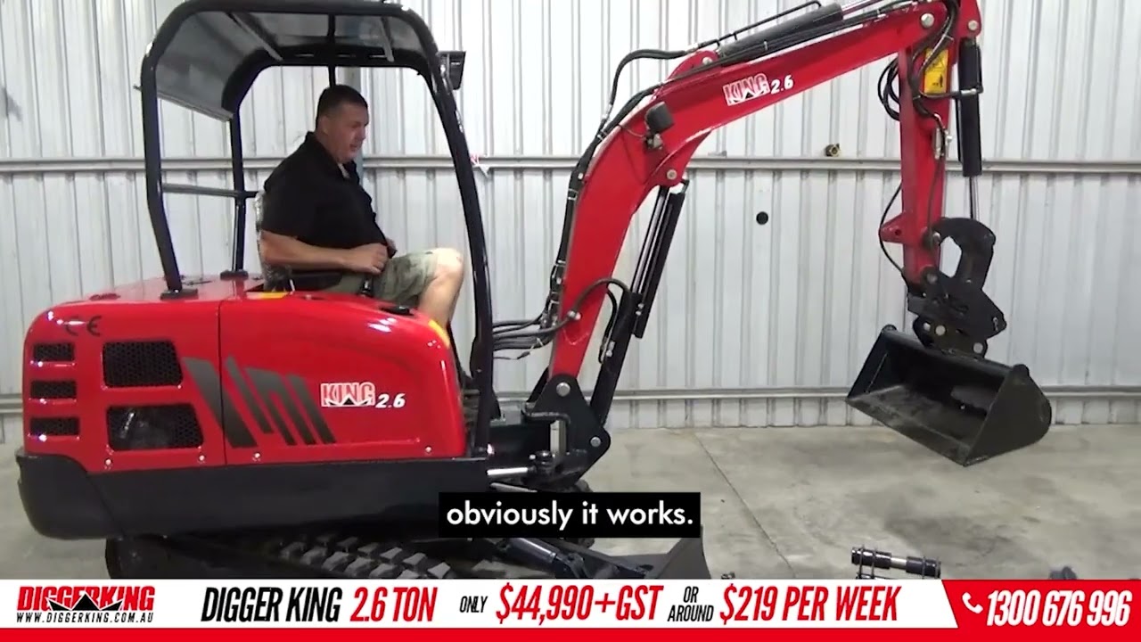 Digger King 2.6 Ton Mini Excavator Video Tour