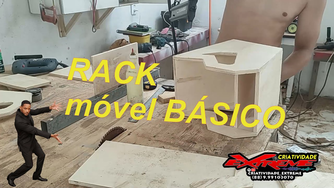 Rack Móvel 3D fácil de fazer, Vamos aprender