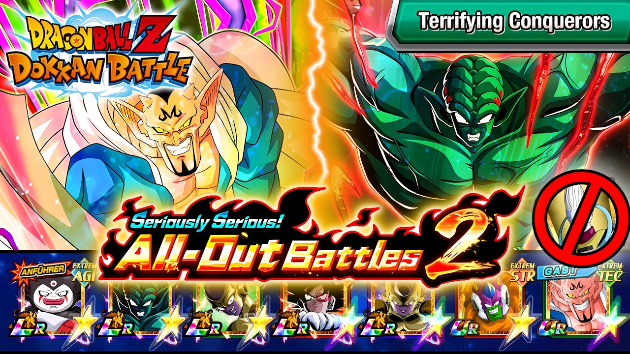 Terrifying Conquerors Vs. Dabura - ALL-OUT BATTLES 2 • DBZ: Dokkan Battle (4K 60FPS)
