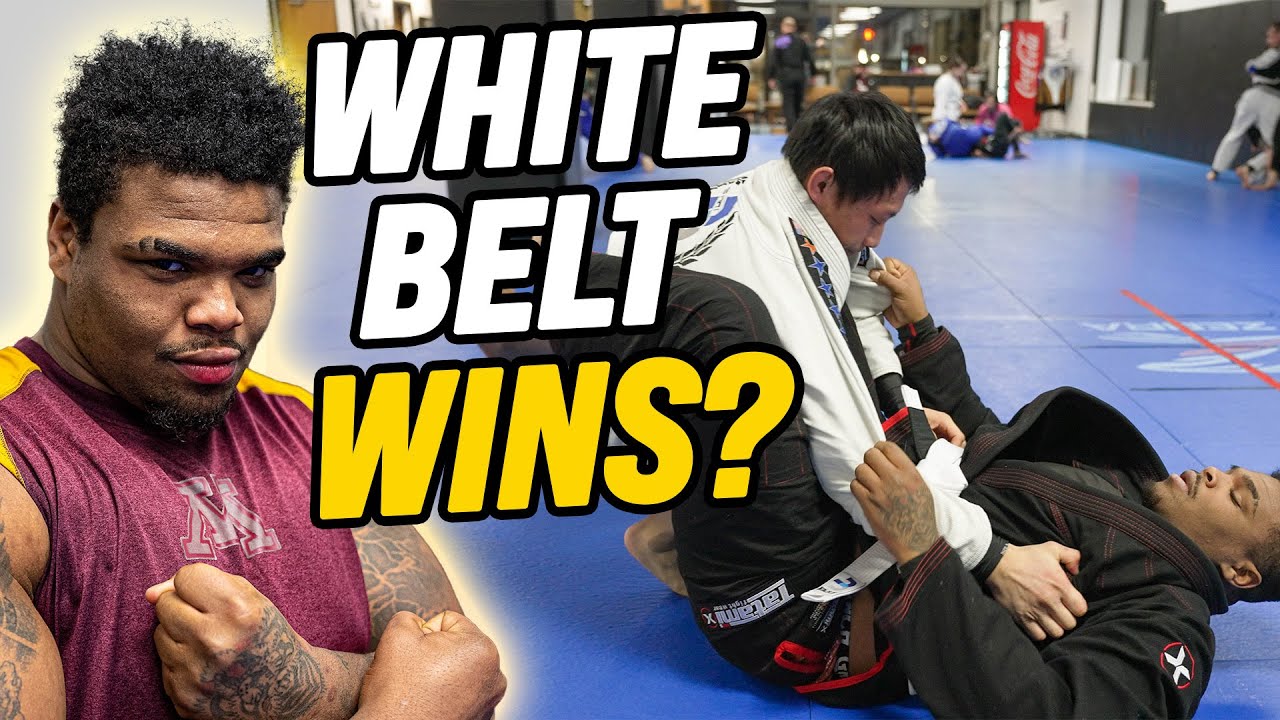 Huge White Belt Tries To Smash BJJ Purple Belt