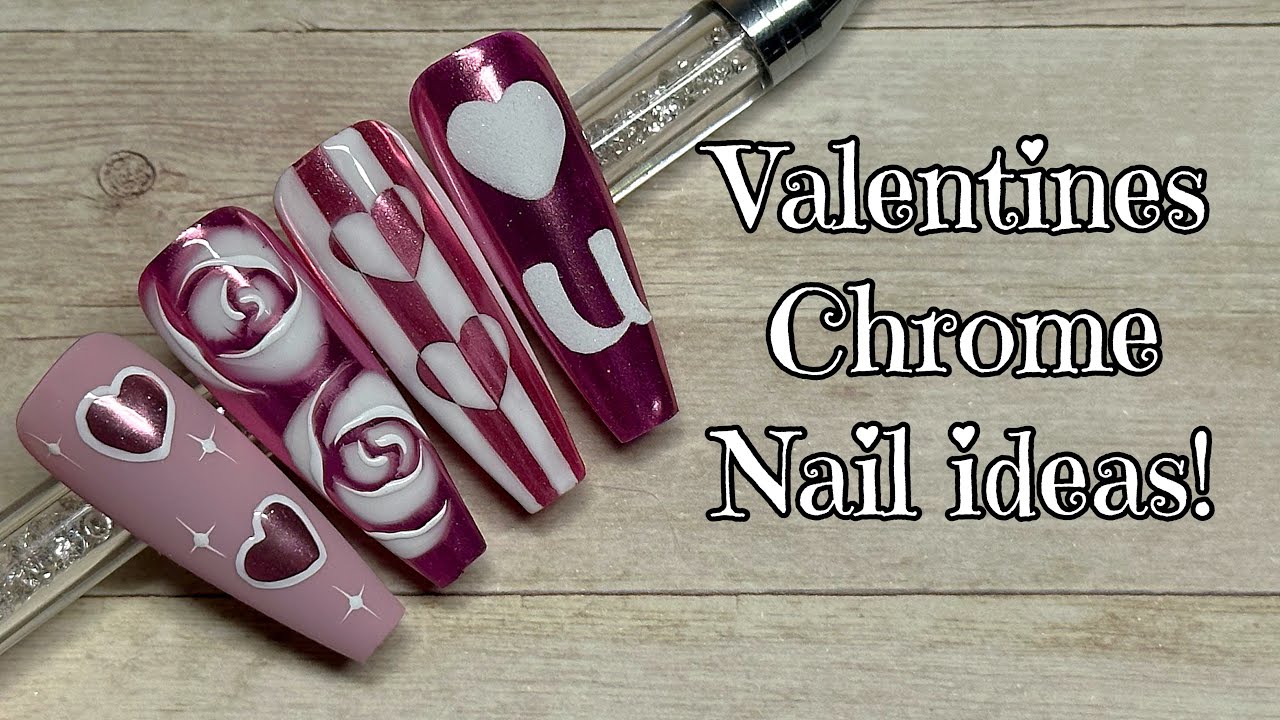 Chrome Valentines Nail Ideas! | Madam Glam | Nail Sugar