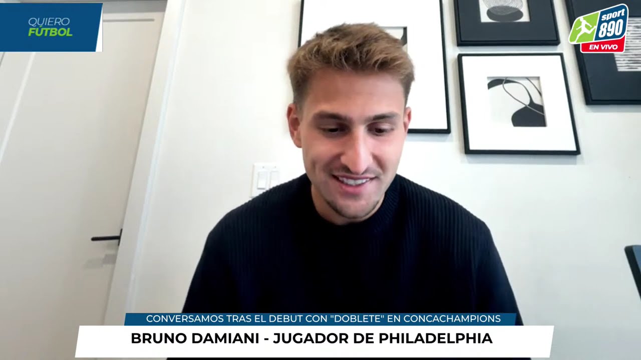 BRUNO DAMIANI, TRAS SU DOBLETE PARA PHILADELPHIA UNION EN LA CONCACHAMPIONS, EN QUIERO FÚTBOL