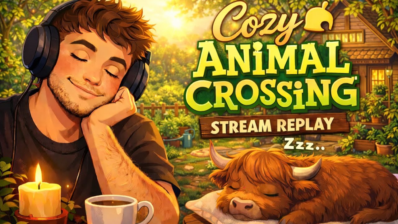 Ruhiger Animal Crossing Stream | Nebenbei schauen & entspannen 🌿 🌙 Abend & Einschlafen