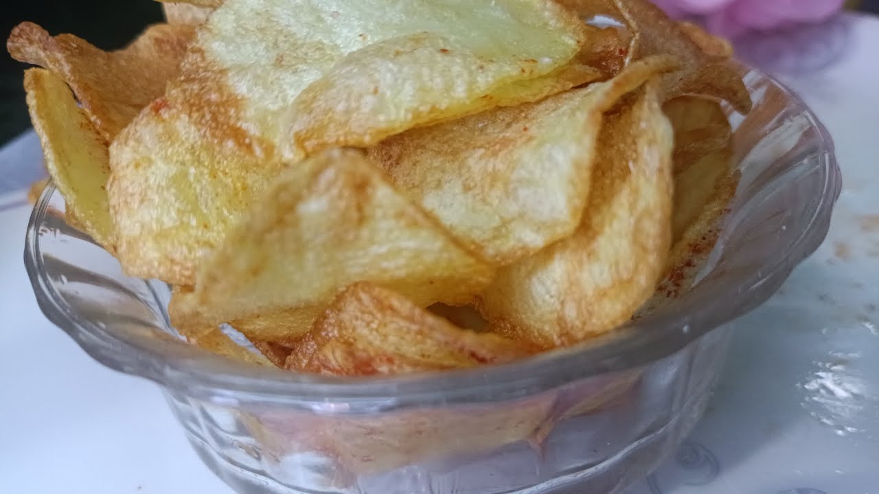 सिर्फ  5मिनट में potato chips  Market ke chips se bhi khi jyada testy 😋😋👍👌👉🫓🫓