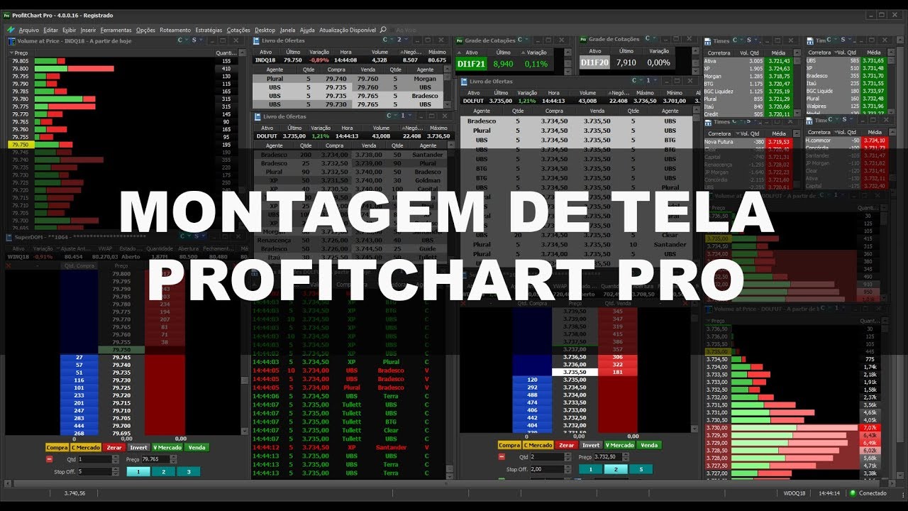 Montagem de Tela do Wilson Neto | ProfitChart Pro
