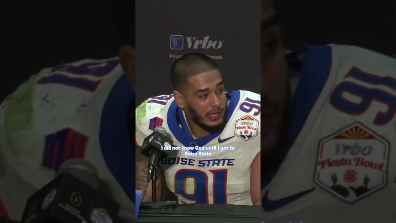 Boise State&rsquo;s Ahmed Hassanein Thanks Coach For Relationship With Jesus #football #christian