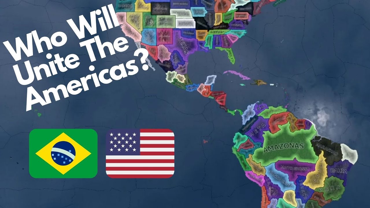 Every State Independent North vs South America - Hearts of Iron 4 Timelapse