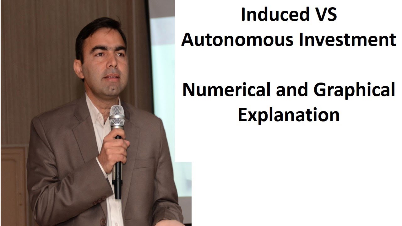 Concept of Investment || Induced vs Autonomous Investment || Numerical and graphical explanation