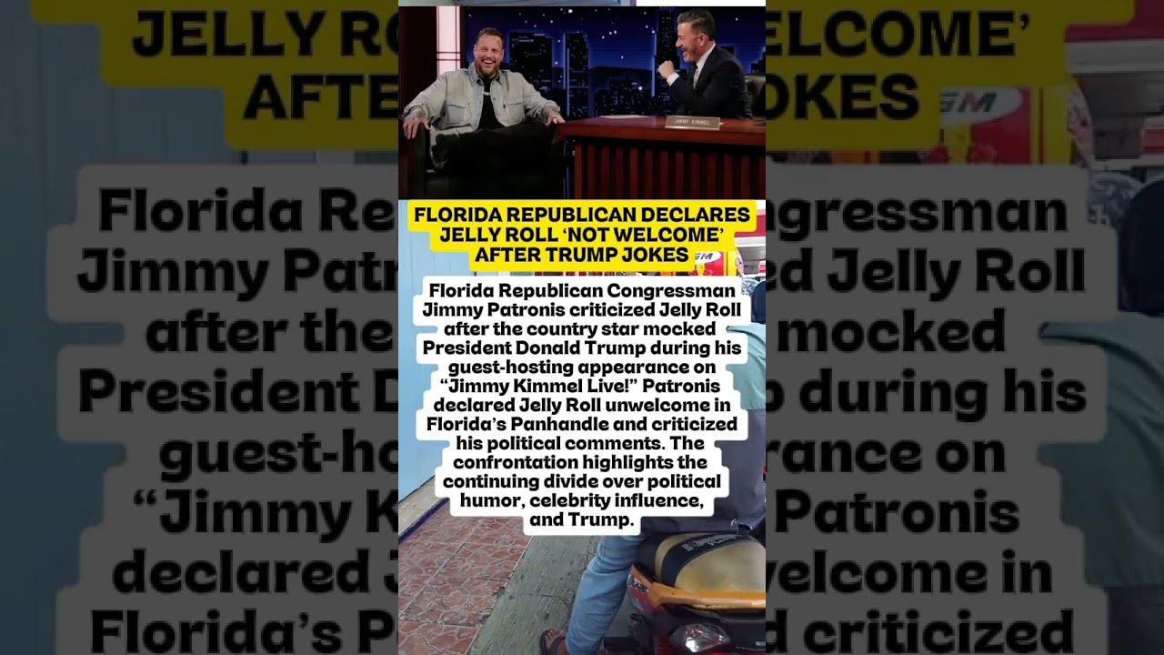 FLORIDA REPUBLICAN DECLARES JELLY ROLL &lsquo;NOT WELCOME&rsquo; AFTER TRUMP JOKES