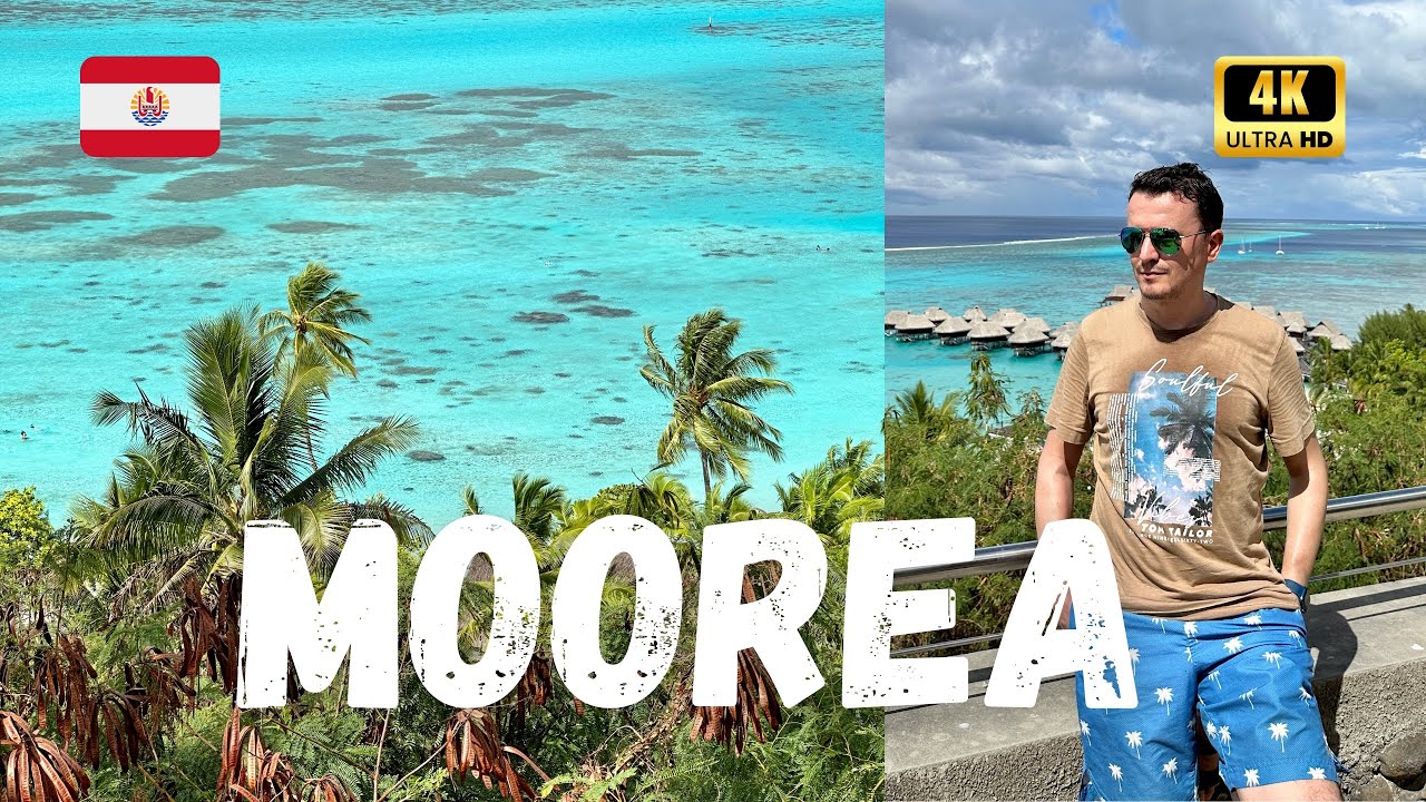 MOOREA Island Beach Tour 🇵🇫 | Best beaches in French Polynesia | Travel Vlog (4K)