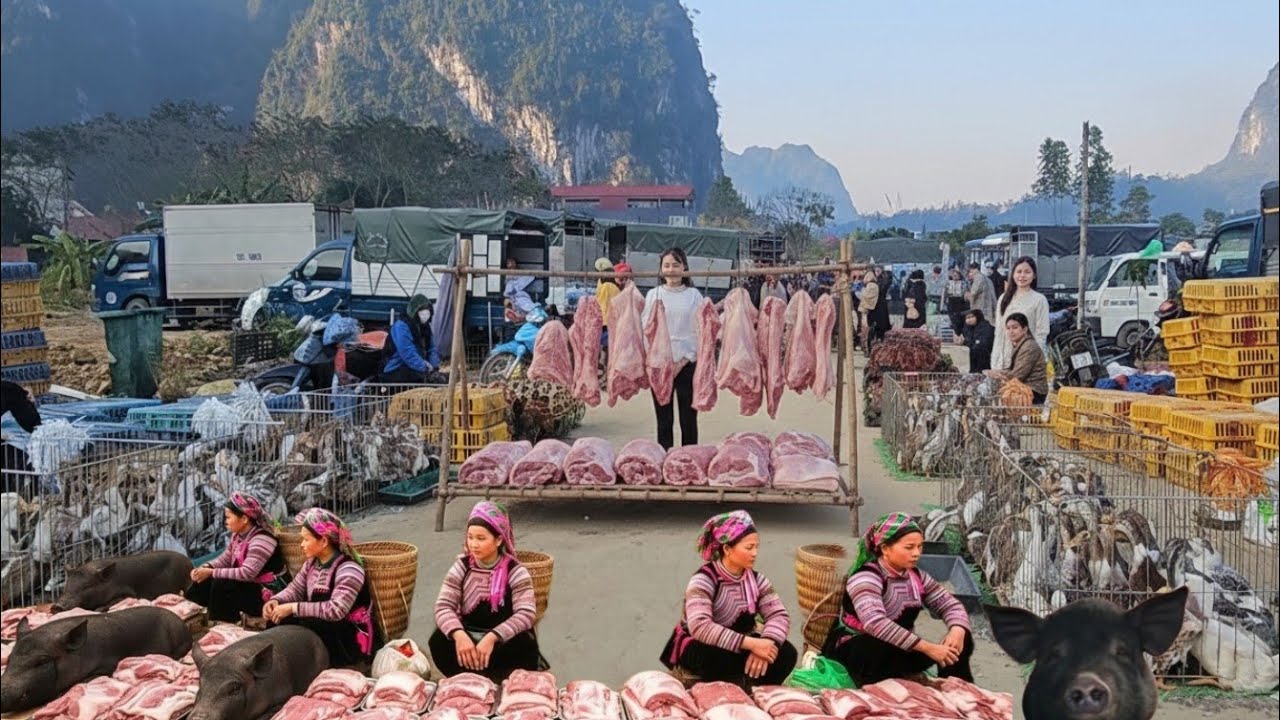 Không Khí Tết Quê Mộc Mạc Tại Chợ Tết BIÊN GIỚI TRUNG QUỐC LỘC BÌNH Xem Là Muốn Về Nhà