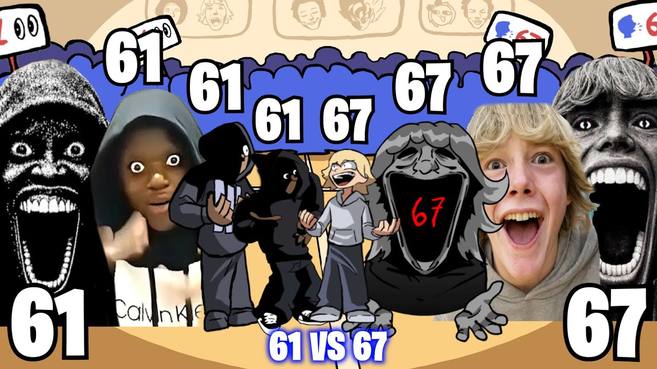 NEW ALL 67 VS 61 - Friday Night Funkin' (67 Kids Meme vs 61 Meme)