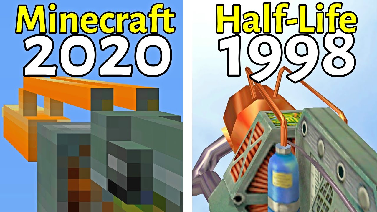 Half-Life vs. Mine-Life - Weapons Comparison