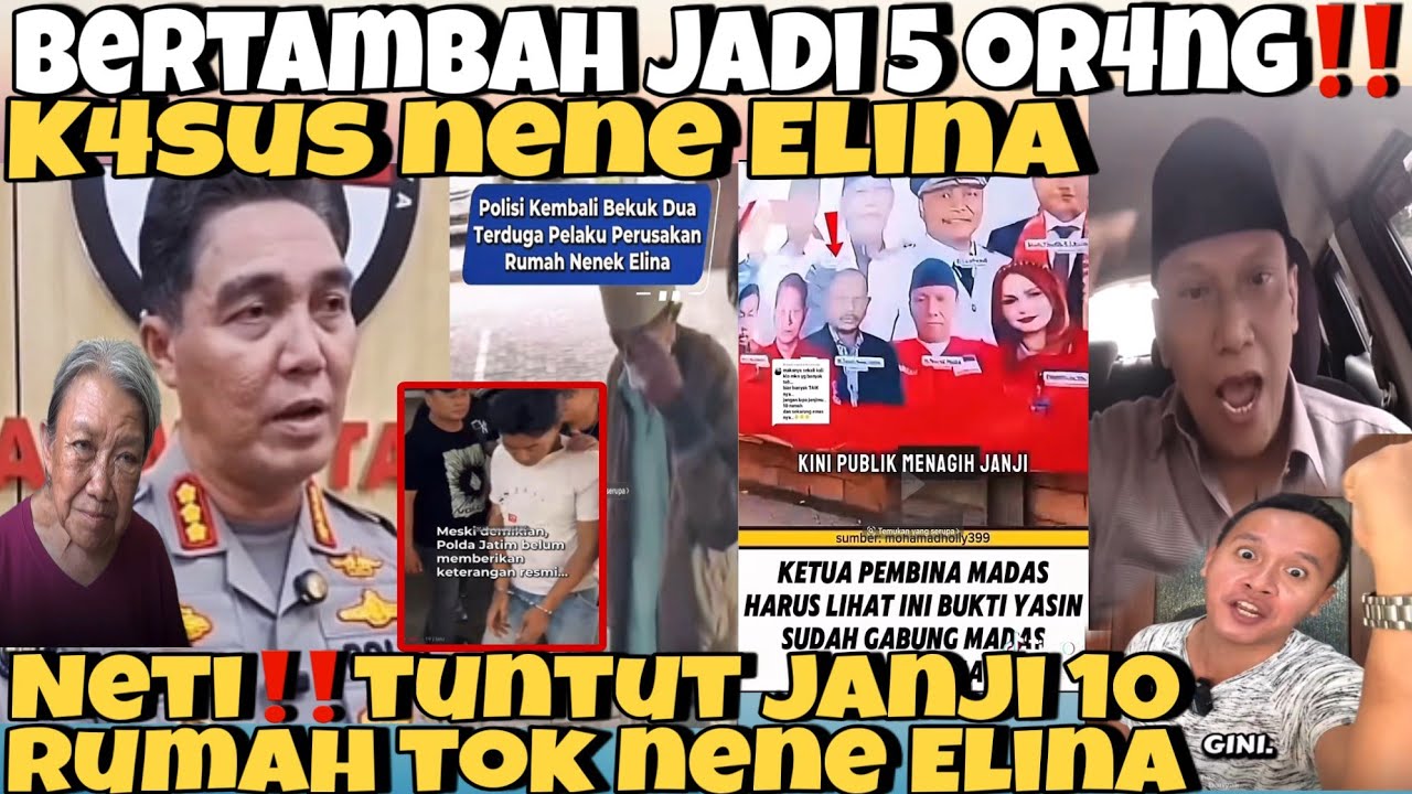 G1L4‼️5 OR4NG P3L4KU P3NGUSIR4N NEN3 ELINA SUDAH DI T4NGK4P !NET1 TUNTUT JANJI WAKIL 0RM4S 10 RUMAH 