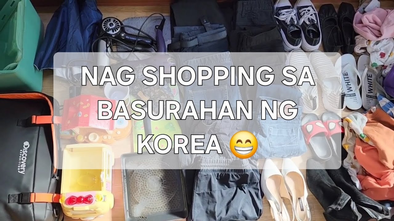 DUMPSTER DIVING KOREA...  nag shopping sa basurahan ng korea😁