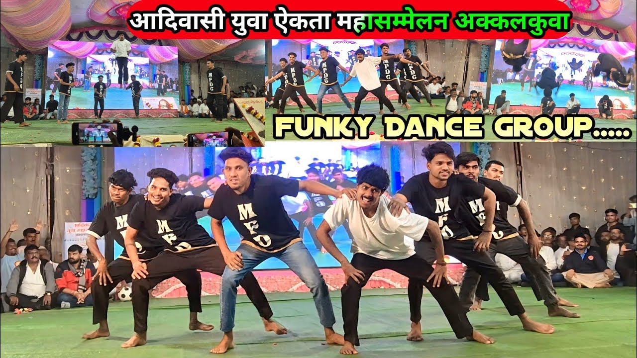 Adivasi Yuva Mahasammelan Akkalkuva 14/1/2025 Funky Dance group..||Gavitrajvlog