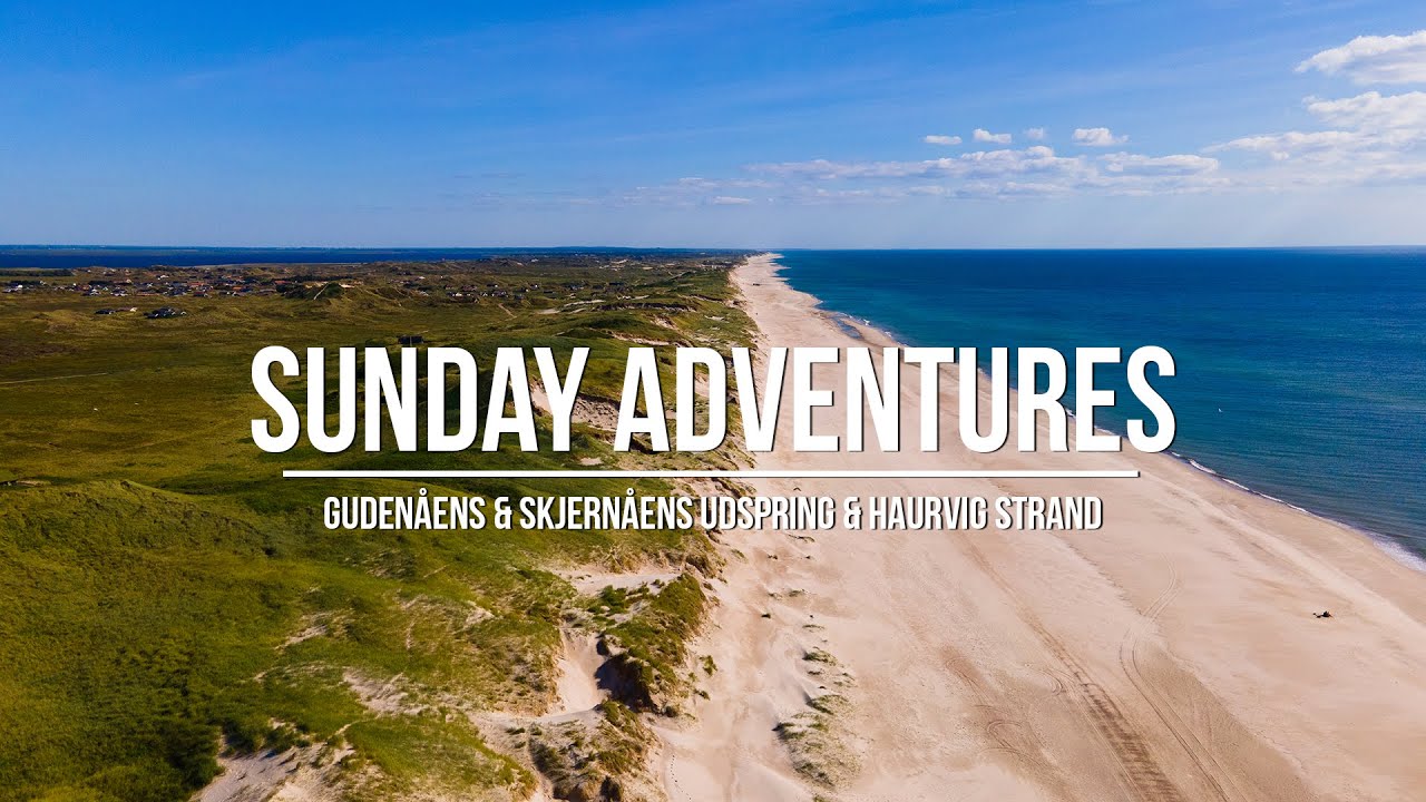 Søndagsudflugt til Gudenåens udspring, Skjernåens udspring og Haurvig Strand ved vestkysten.