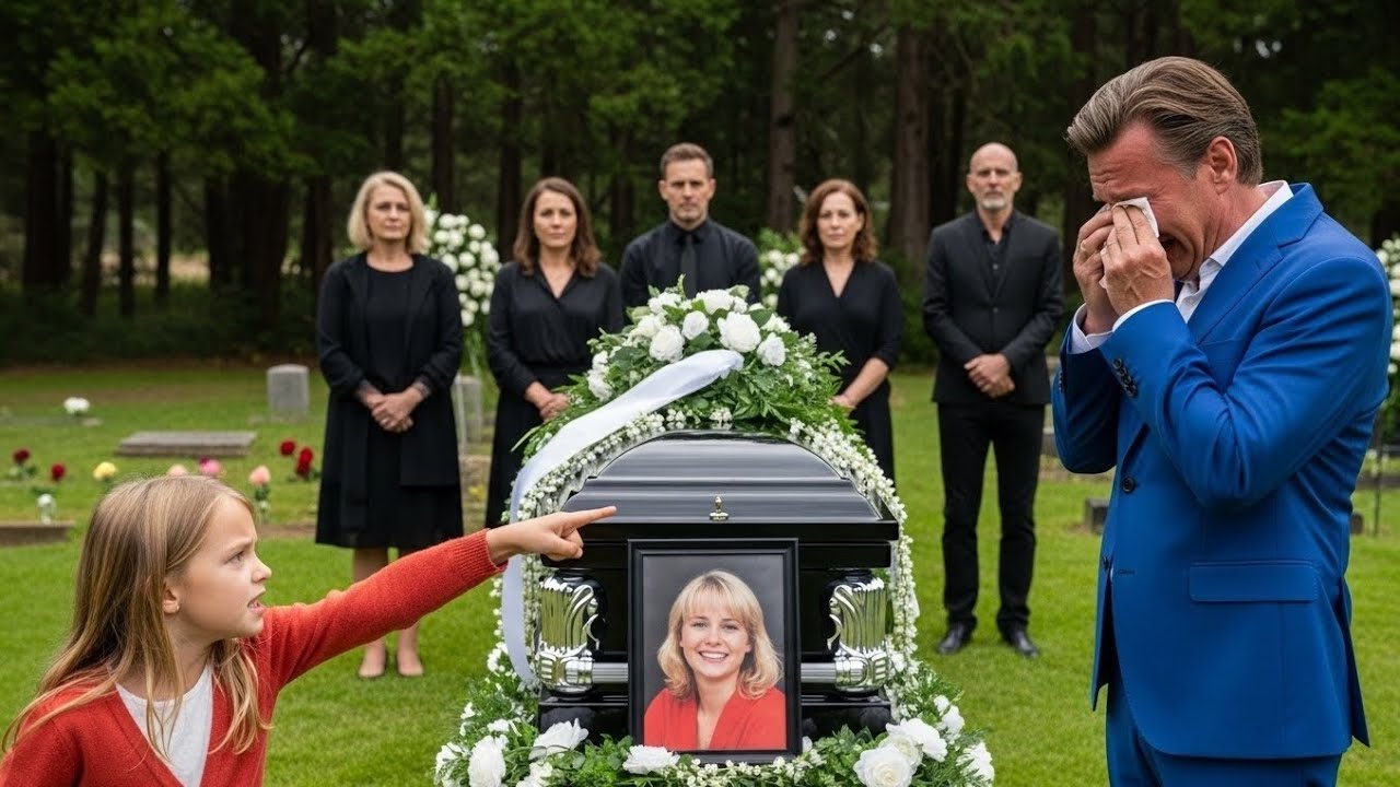 👉 Una NIÑA interrumpe el funeral de la esposa de un MILLONARIO… y lo que DIJO dejó a todos en SHOCK.