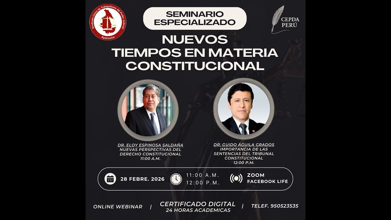 Nuevos tiempos en materia constitucional - CEPDAPERÚ
