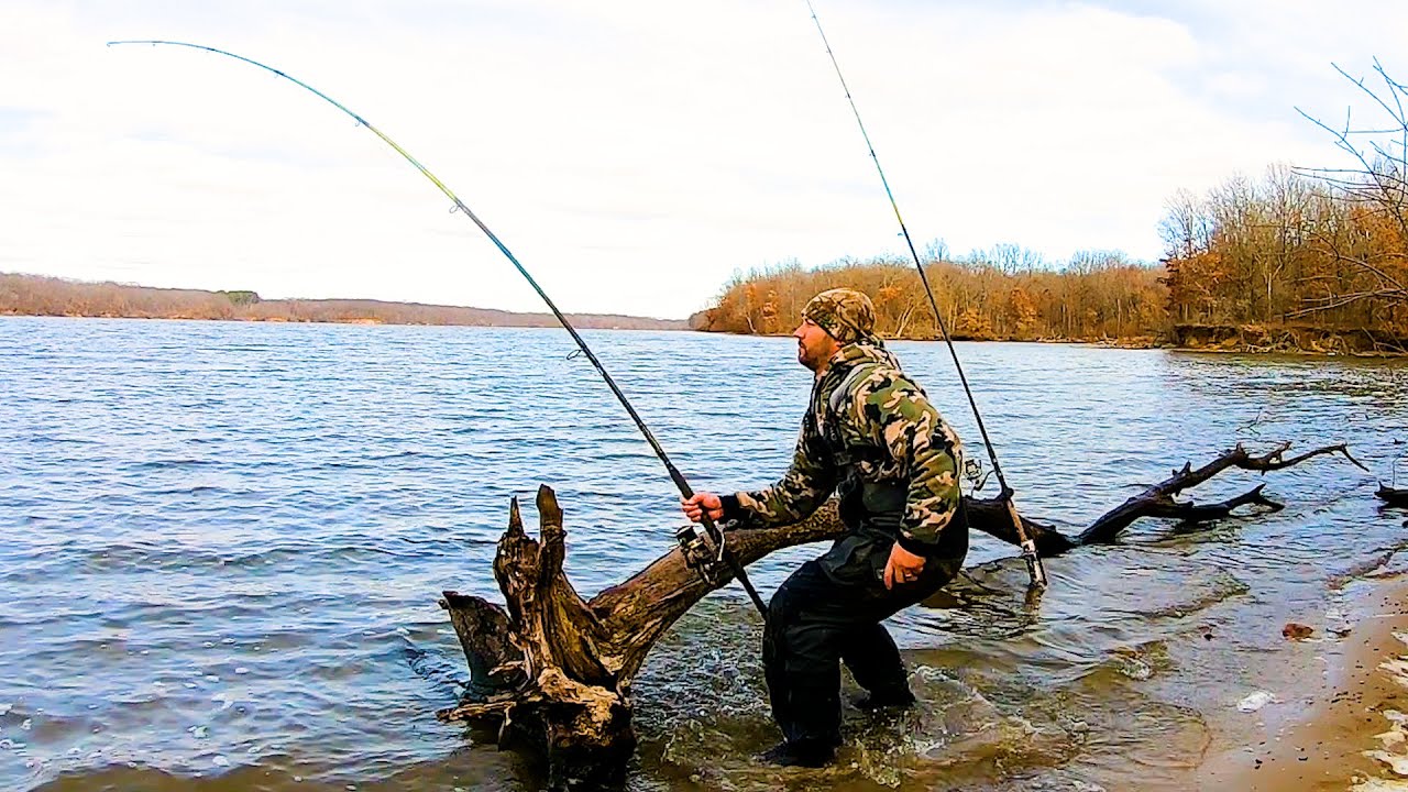 THE Catfish Were Eating NON-STOP!! (Bank fishing)