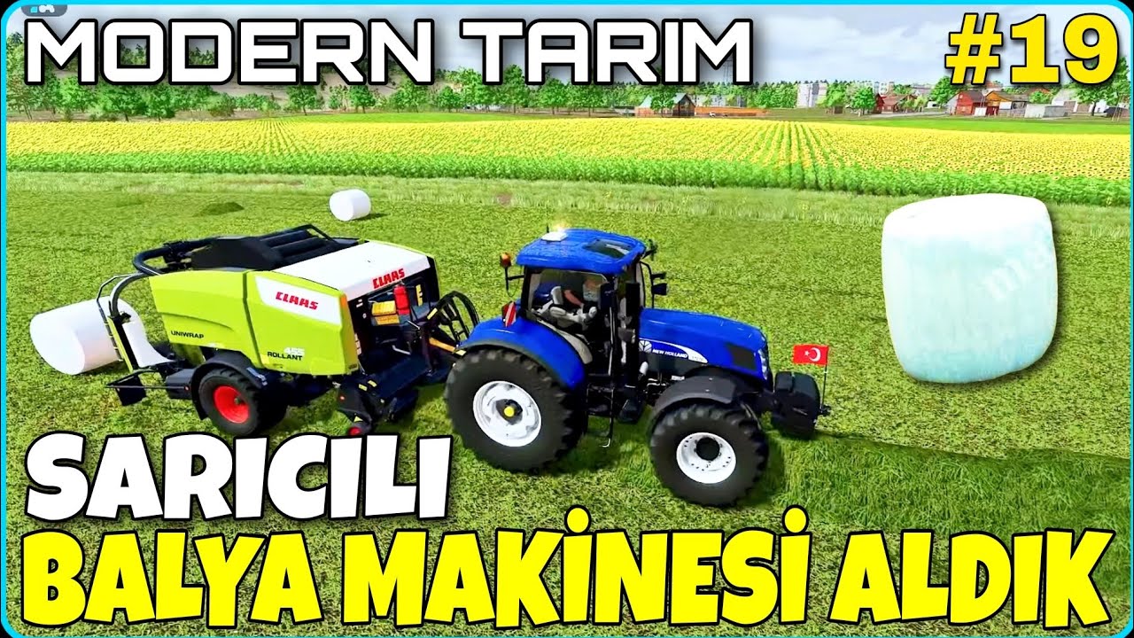 NEREDEYSE TARLA PARASI FİYATINA BALYA MAKİNESİ ALDIK - modern tarım 19 @ragnarvebaris #FS22