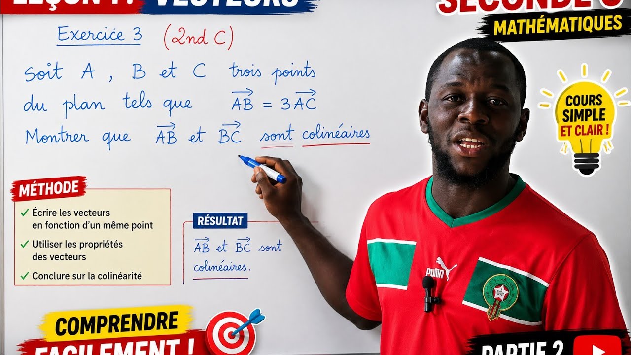 VECTEURS – PREMIÈRE LEÇON DE MATHÉMATIQUES POUR LA CLASSE DE SECONDE C
