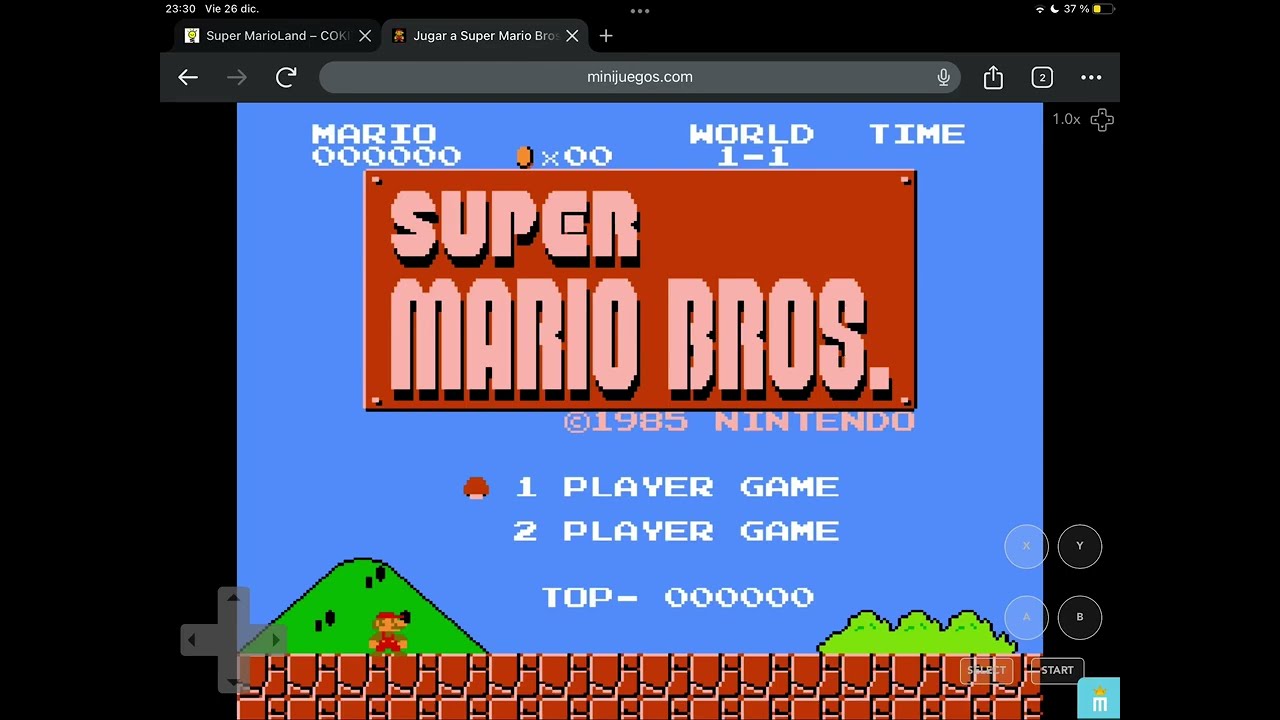 001 súper Mario Bros (Nes) gameplay