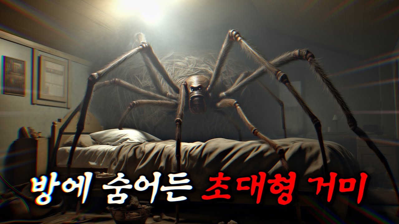초대형 거미가 자꾸 방안에 나타나는 이유 (소름 주의) | 결말 포함