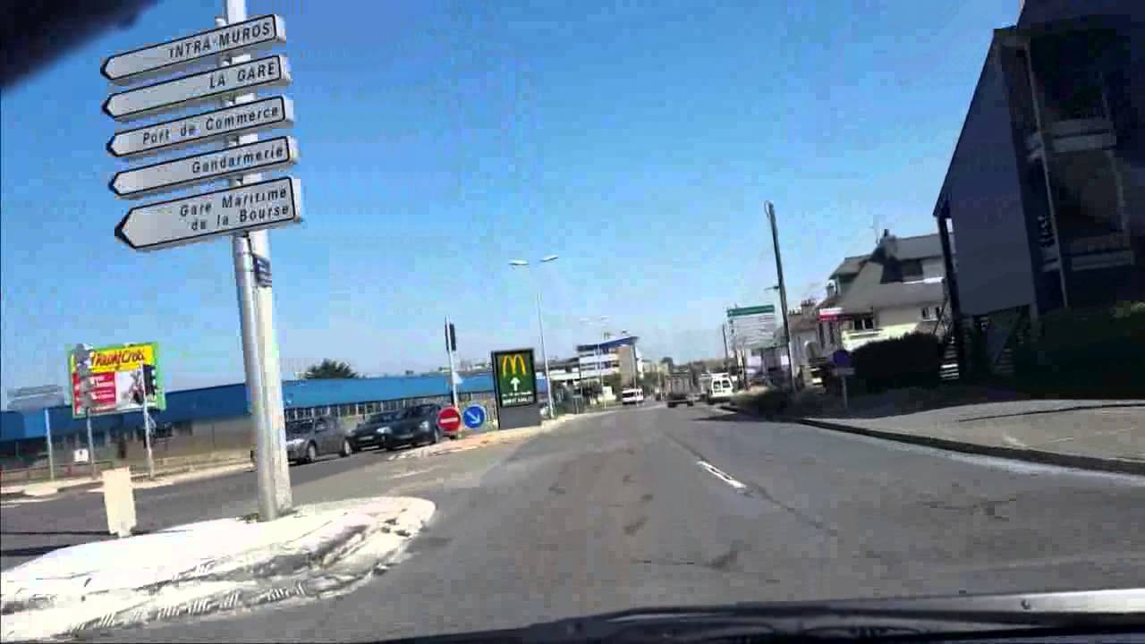 Driving out of St Malo France  Summer 2015