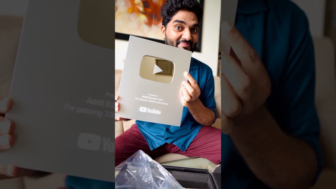 YouTube Silver Button Unboxing 