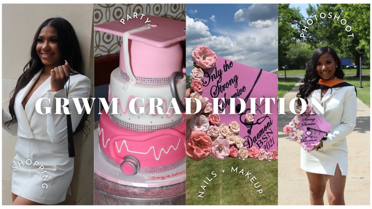 GRADUATION VLOG: NURSING SCHOOL GRAD | SHOPPING | GRAD PARTY | NAILS + MORE