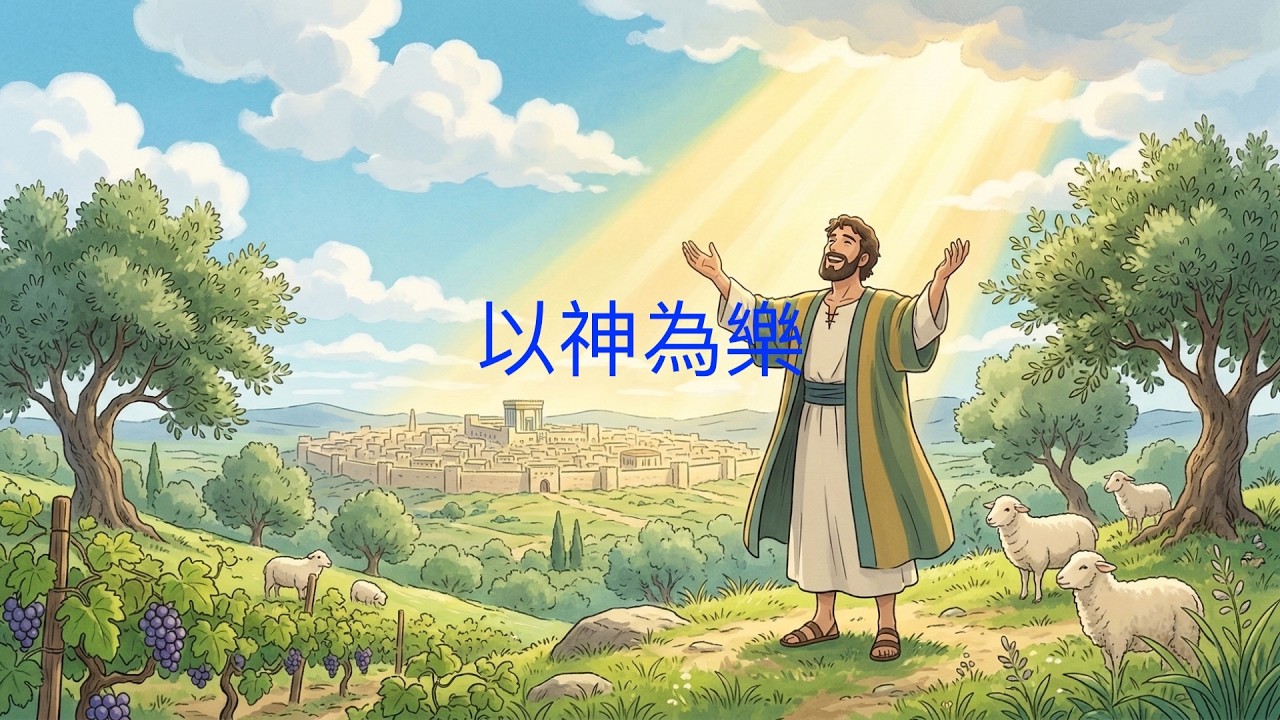 詩歌SS-4905【以神為樂】羅馬書5章11節羊咩咩-Ai聖經經文詩歌工作室〗