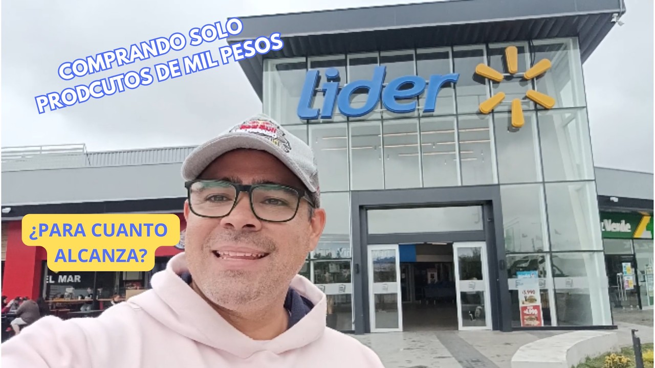 COMPRANDO SOLO PRODUCTOS DE MIL PESOS - ¿CUANTNO PUDEO COMPRAR? #lider #viñadelmar
