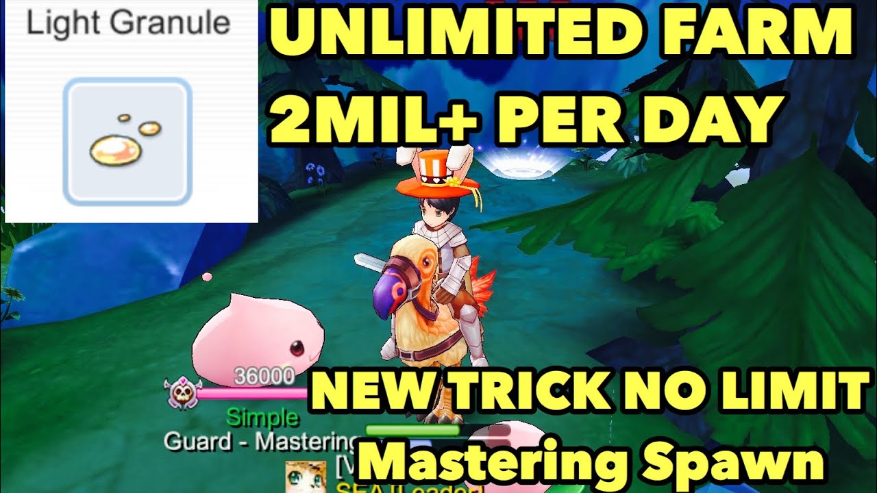 UNLIMITED ZENY FARM 2M+ Per Day (Light Granule New Trick) Ragnarok M Eternal Love