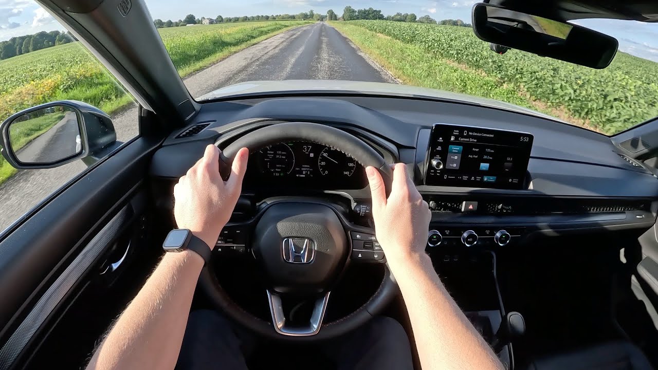 Honda CR-V Sport-L Hybrid 2024 года — первые впечатления от первого лица, экономия топлива (3D-би...