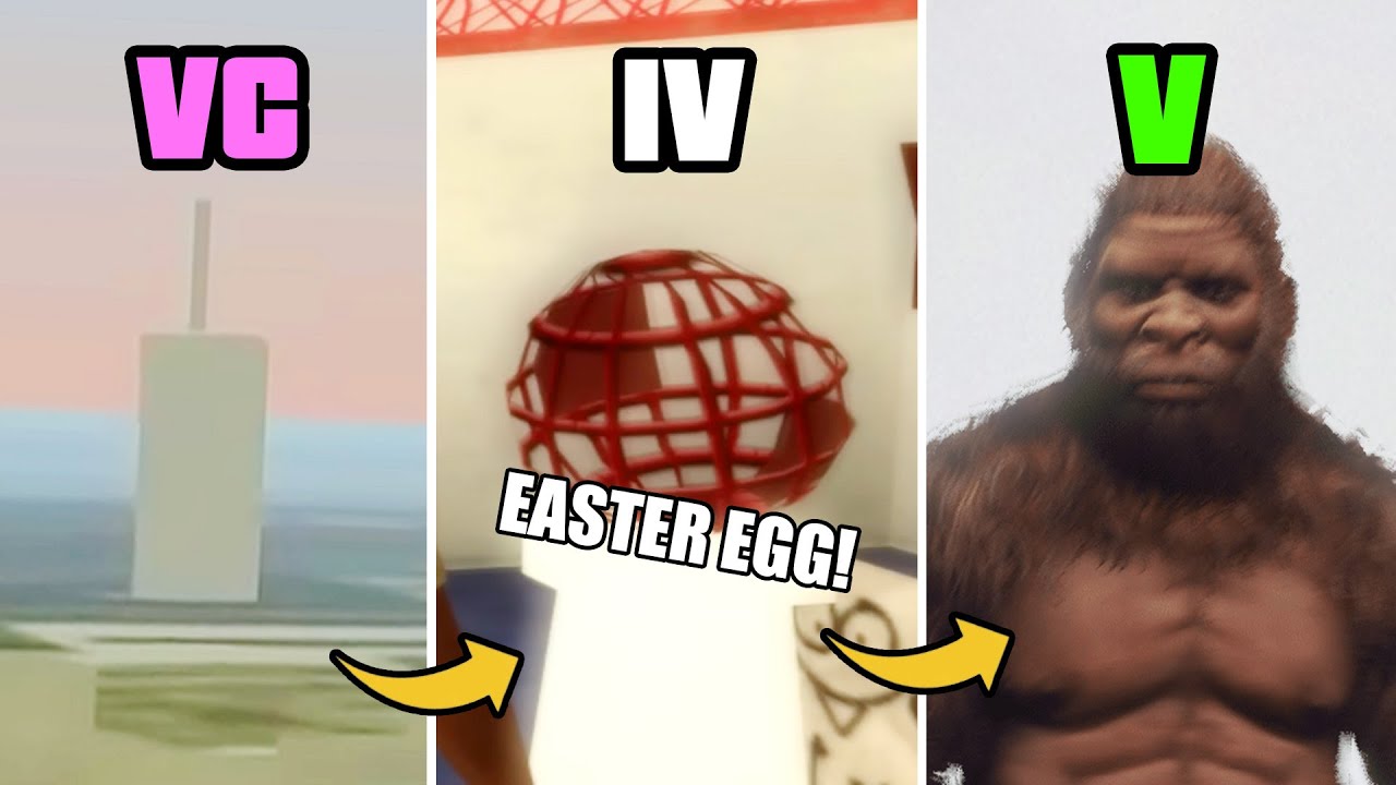 EASTER EGGS and SECRETS 3 In GTA Games (Evolution)