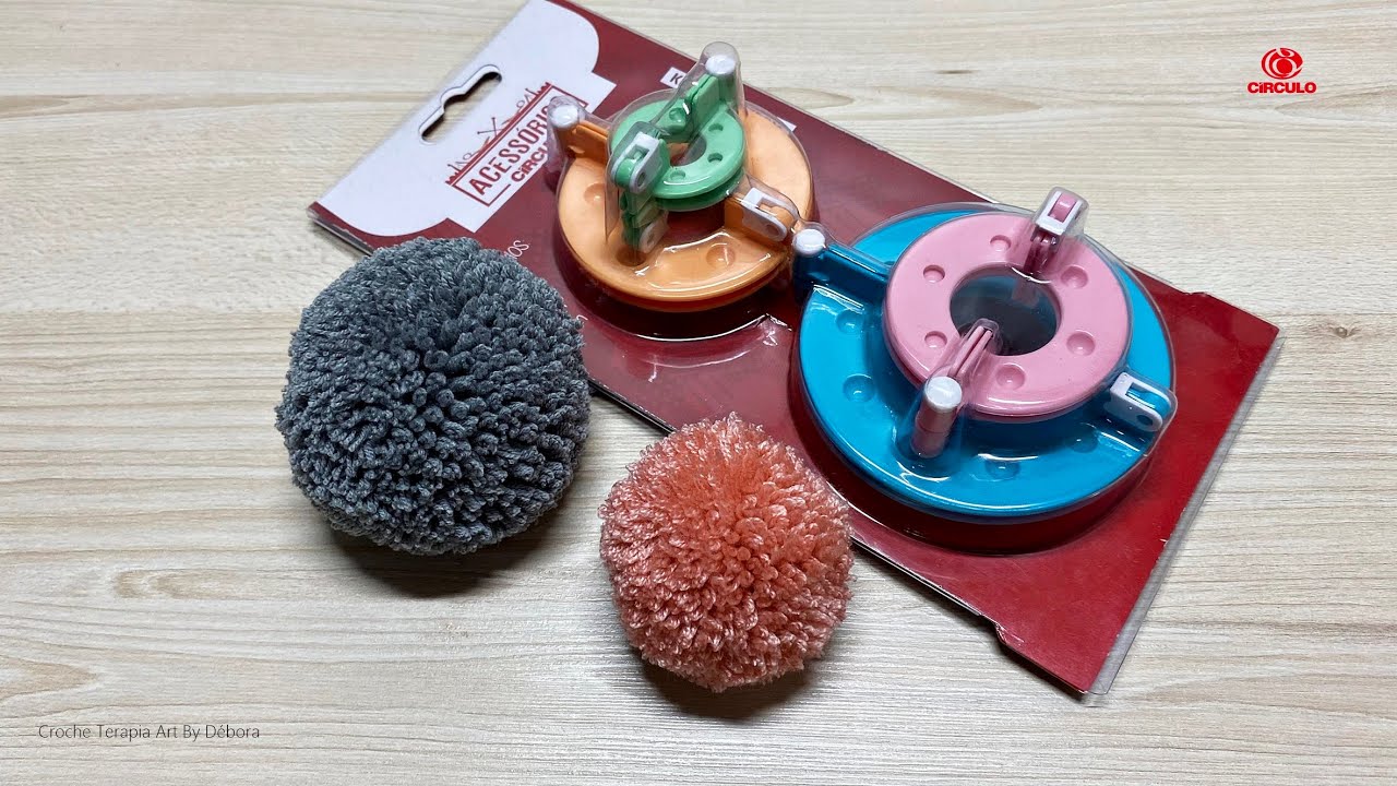 Aprenda a fazer esse lindo Pompom com o Kit Faz Pompom Círculo