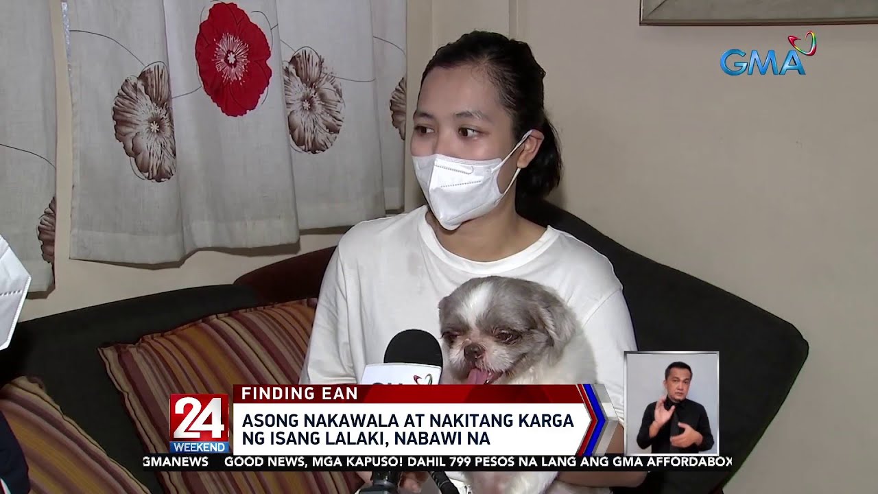 Asong nakawala at nakitang karga ng isang lalaki, nabawi na | 24 Oras Weekend