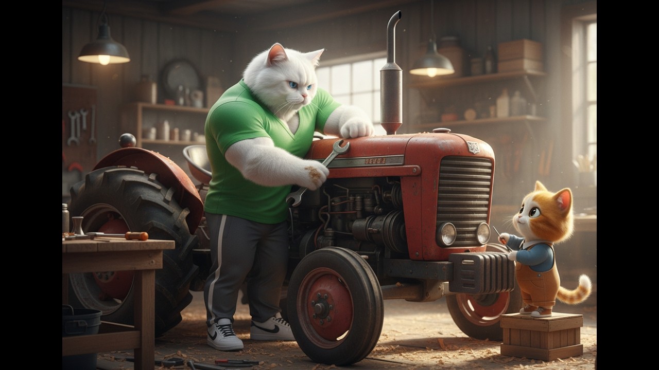 Cute Cat Tales: Kaka and the super tractor of love. - Full 3D Movie