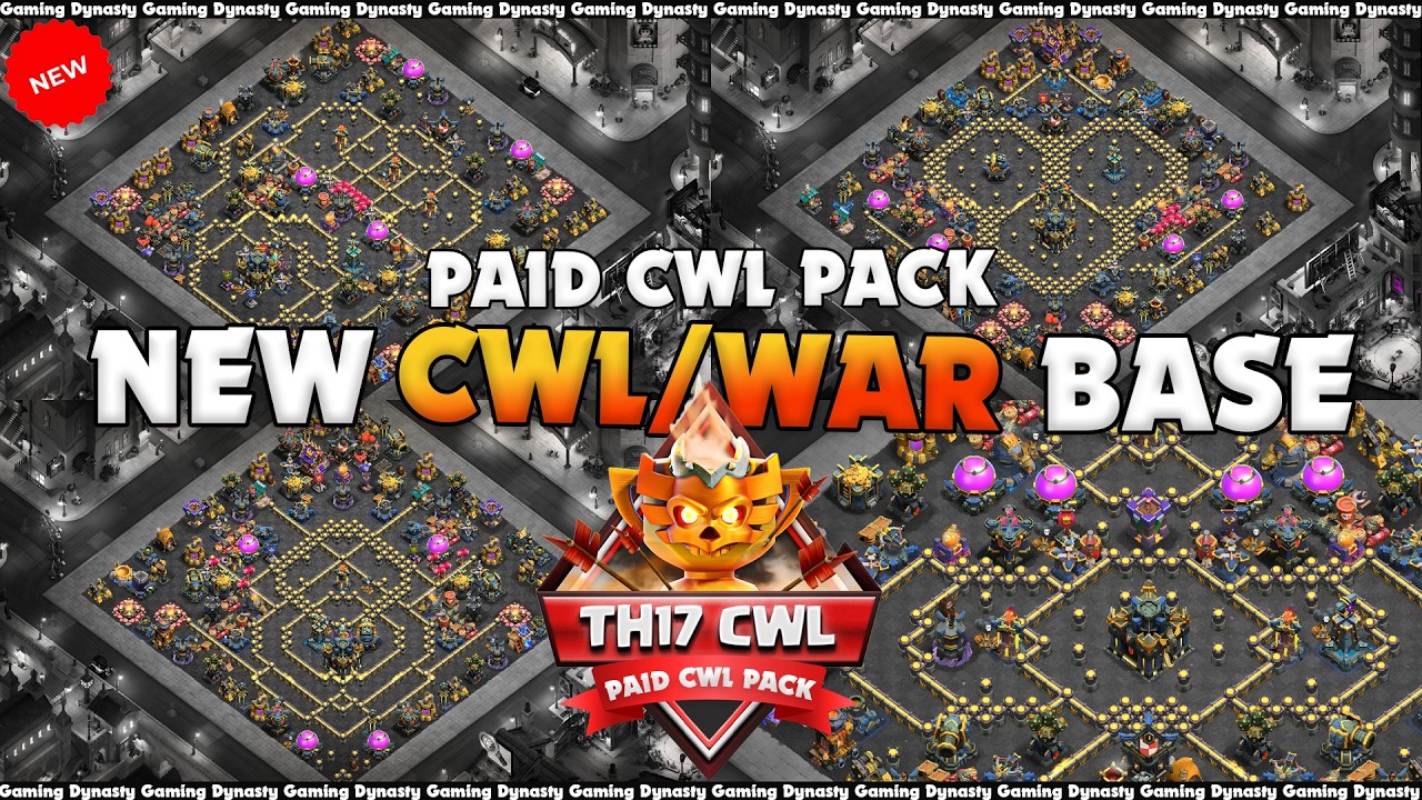 BEST TH17 CWL Base & War Base Links | Th17 Anti Throwers LEGEND LEAGUE Base Layout In CLASH OF CLANS