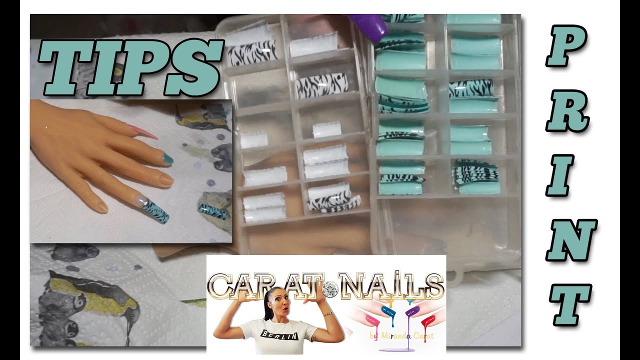 Print Tips verarbeiten | Animal French Tips | Carat Nails