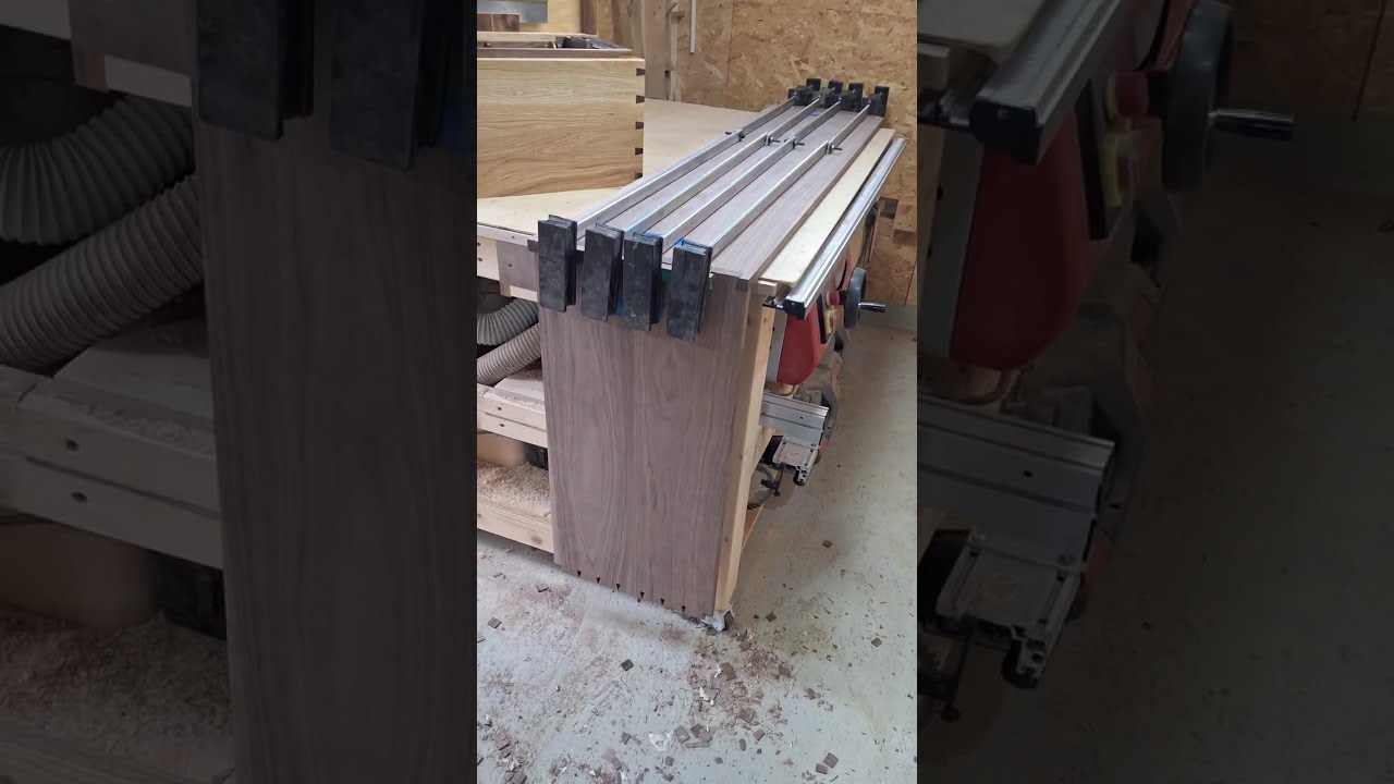 Black Walnut and White Oak media unit from start to finish.