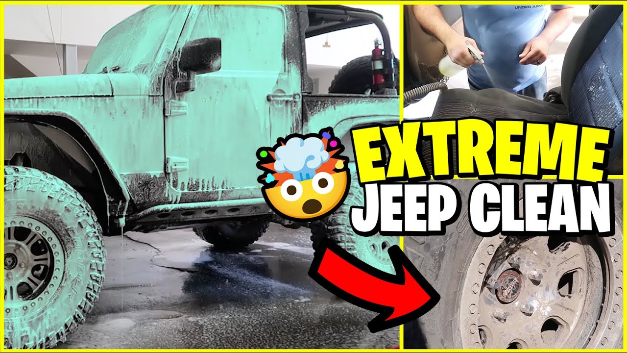 DEEP CLEANING & DETAILING JEEP WRANGLER | INSANE DETAIL TRANSFORMATION