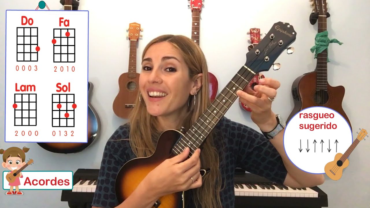 De ellos Aprendí - Tutorial UKELELE (BIEN FACIL)!!!!!!