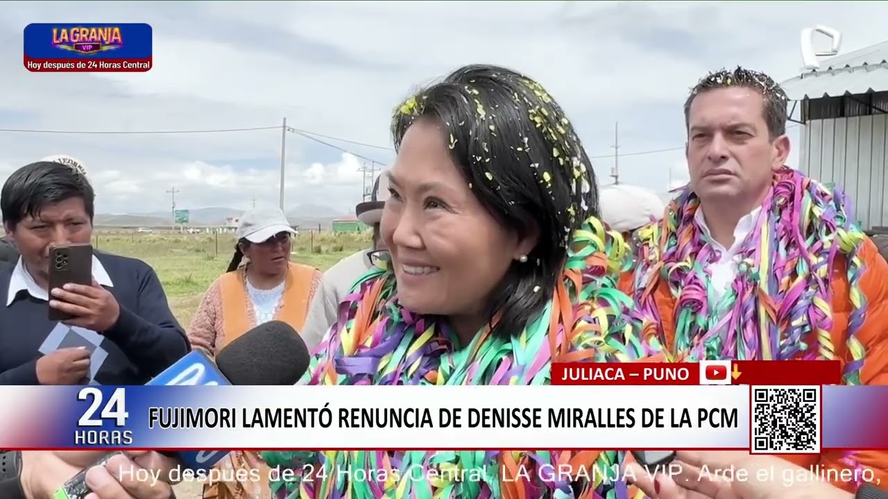 Keiko se pronuncia por la desconfianza de la ciudadanía en las autoridades