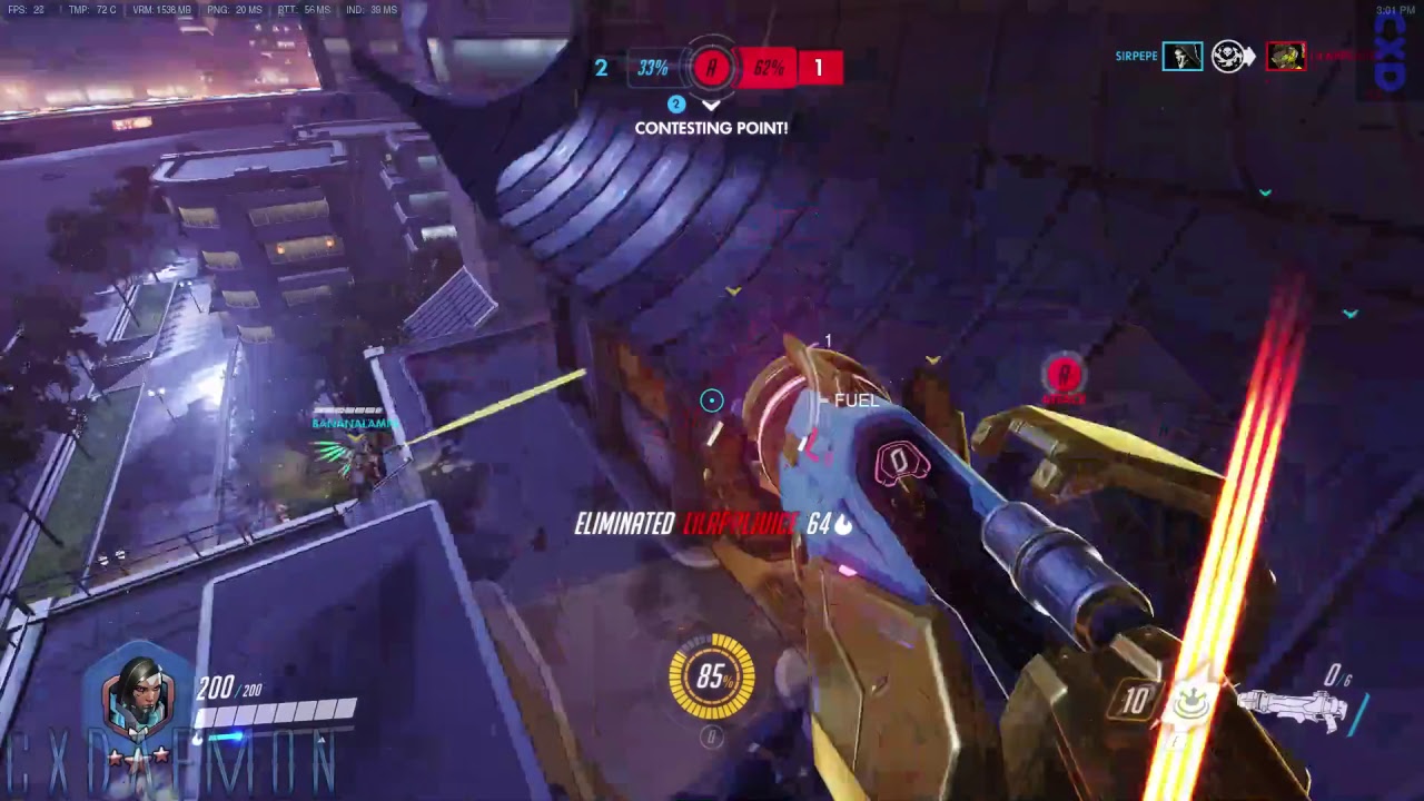 Kamikaze Pharah (mostly) Gameplay @ 420ish