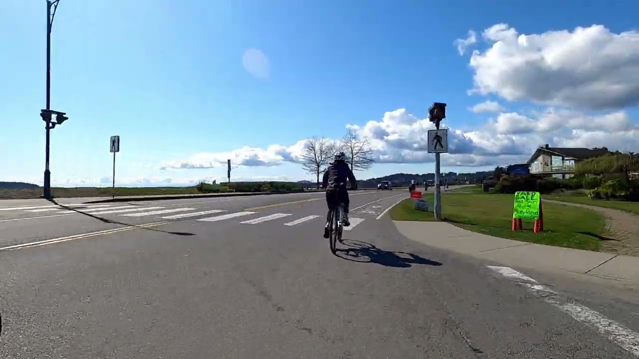 Cycling to Victoria from Swartz Bay 2025 by Lochside Regional Trail