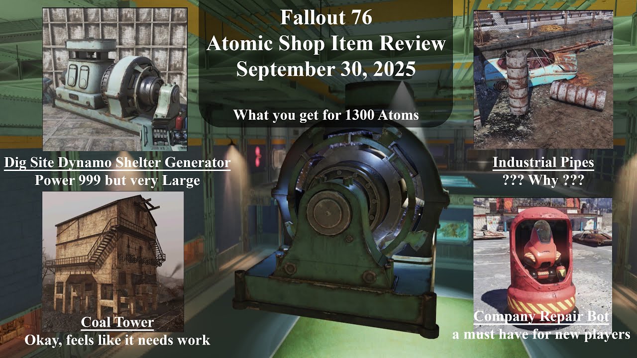 Fallout 76 Atomic Shop Item Review September 30, 2025